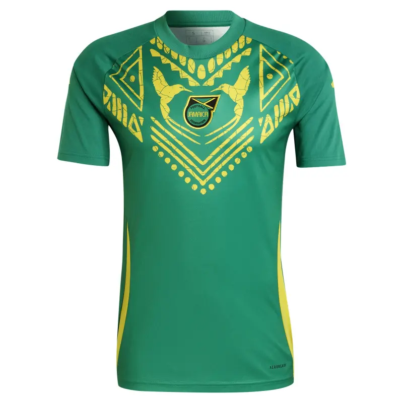 Argentina Kits Store – Jamaica National Team adidas 2024 Pre-Match Top – Green Soccer Kits and Apparel