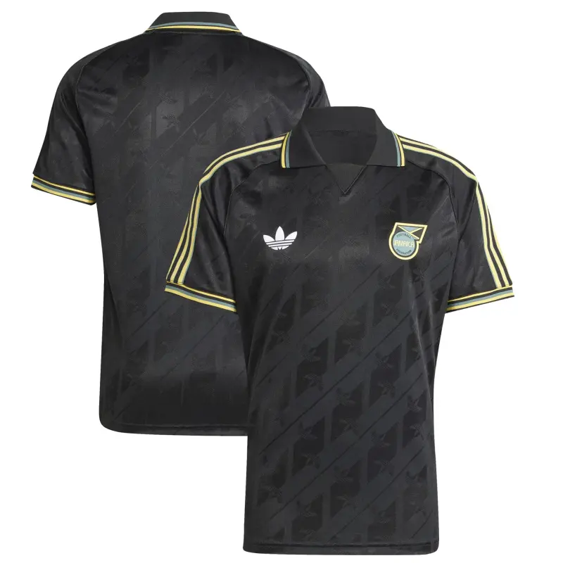 Argentina Kits Store – Jamaica National Team adidas Originals Lifestyler Jersey – Black Soccer Kits and Apparel
