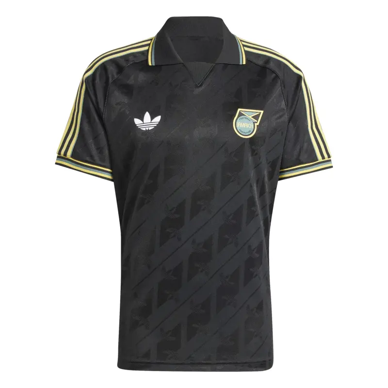 Argentina Kits Store – Jamaica National Team adidas Originals Lifestyler Jersey – Black Soccer Kits and Apparel