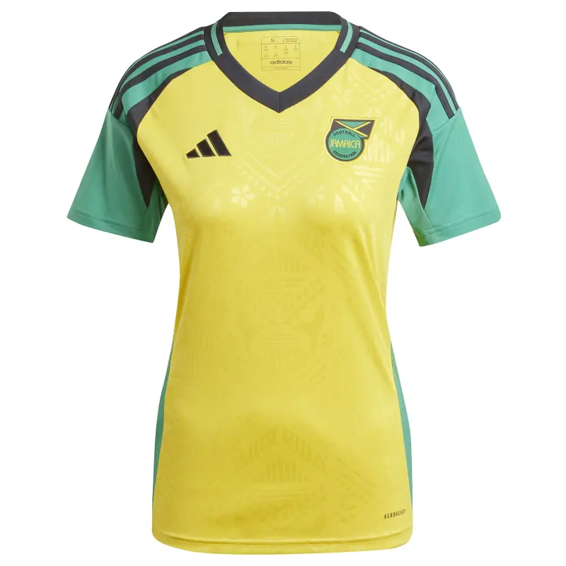 Argentina Kits Store – Jamaica National Team adidas Women’s 2024 Home Replica Jersey – Yellow Soccer Kits and Apparel