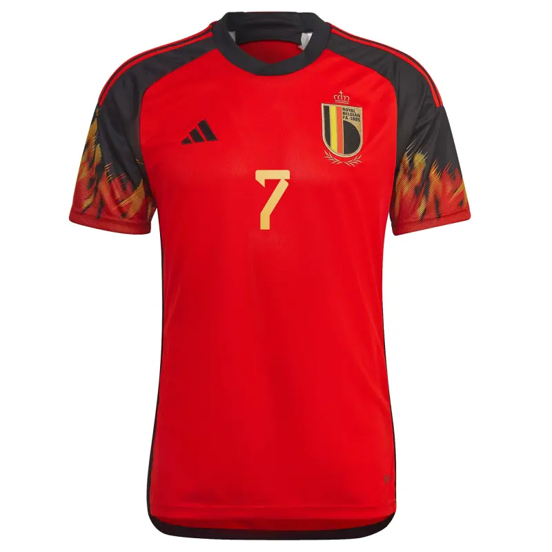 Argentina Kits Store – Kevin De Bruyne Belgium National Team adidas 2022/23 Home Replica Jersey – Red Soccer Kits and Apparel