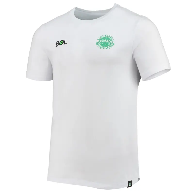 Argentina Kits Store – Montserrat National Team Volcano T-Shirt – White Soccer Kits and Apparel