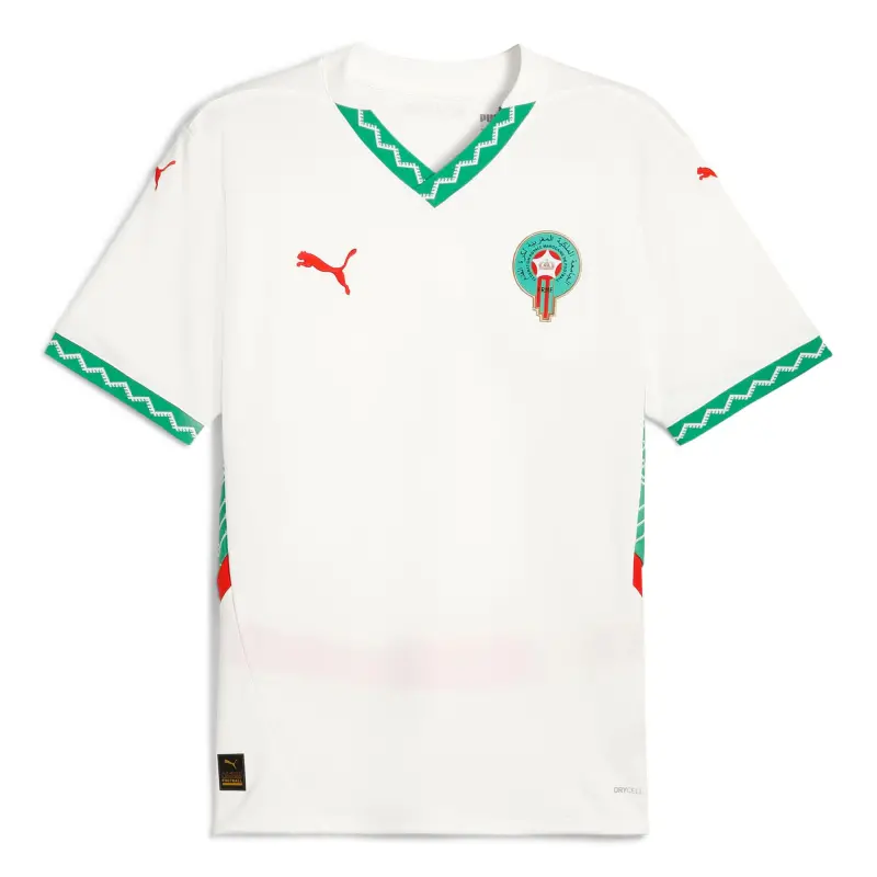 Argentina Kits Store – Morocco National Team Puma 2025 Away Replica Jersey – White Soccer Kits and Apparel