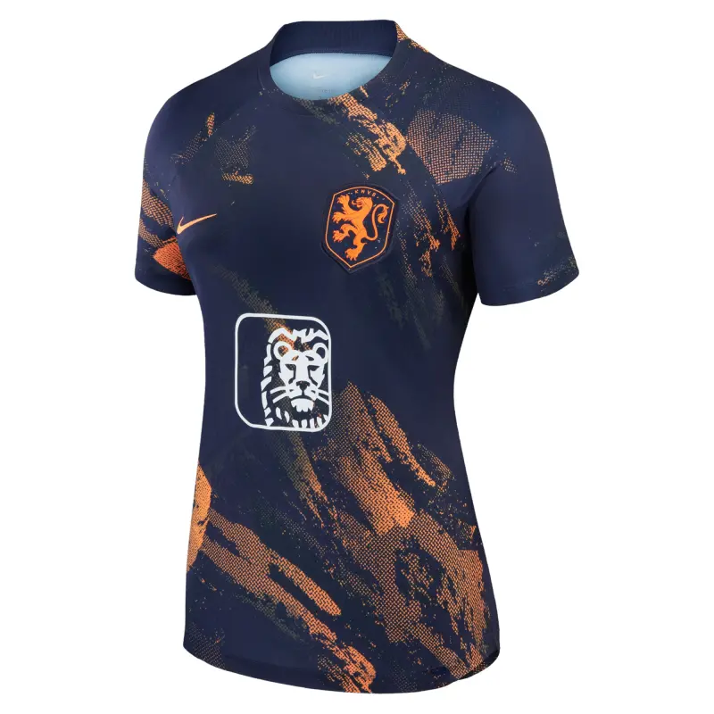 Argentina Kits Store – Netherlands Women’s National Team Nike Women’s 2023 Pre-Match Top – Navy Soccer Kits and Apparel