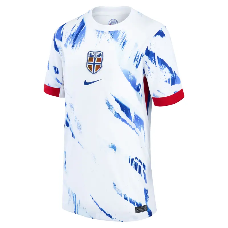 Argentina Kits Store – Norway National Team Nike Youth 2024 Away Replica Blank Jersey – White Soccer Kits and Apparel