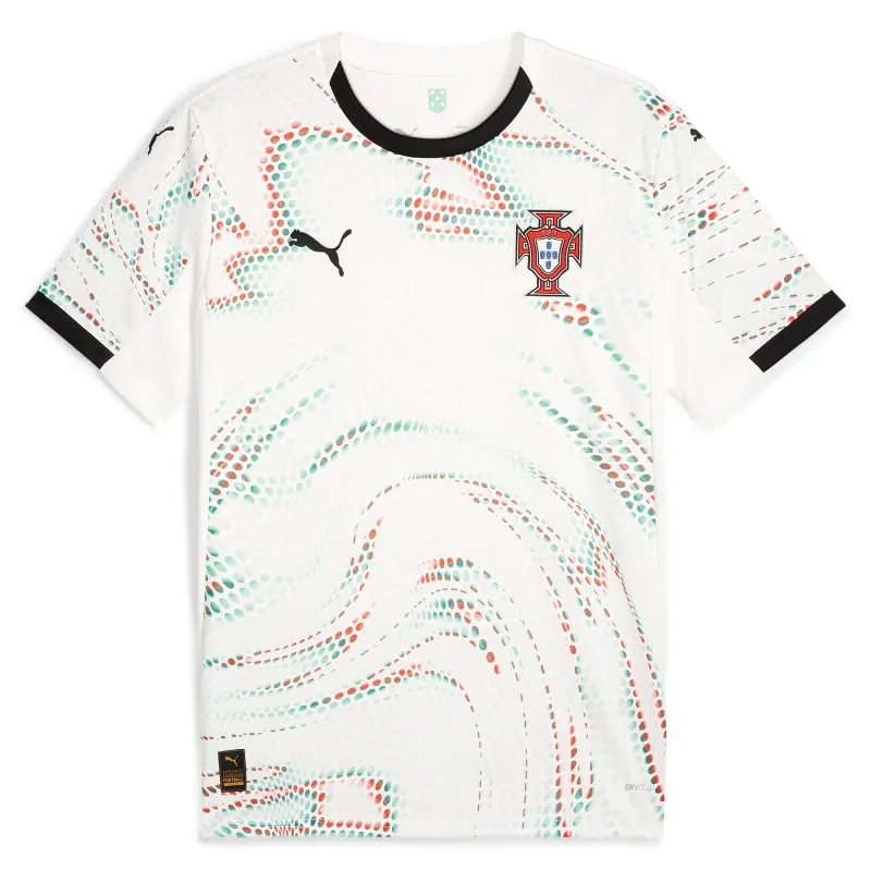 Argentina Kits Store – Portugal National Team Puma 2025 Away Replica Jersey – White Soccer Kits and Apparel
