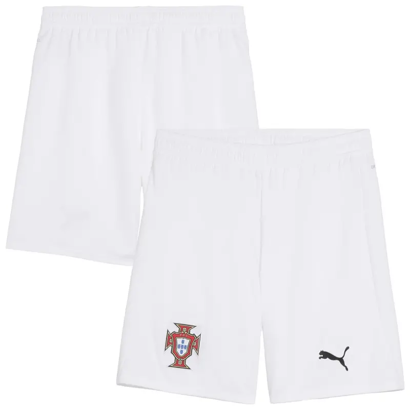 Argentina Kits Store – Portugal National Team Puma 2025 Away Replica Shorts – White Soccer Kits and Apparel