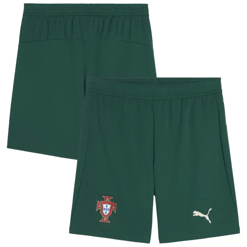 Argentina Kits Store – Portugal National Team Puma 2025 Home Replica Shorts – Green Soccer Kits and Apparel
