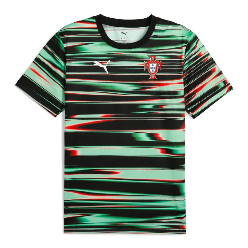 Argentina Kits Store – Portugal National Team Puma 2025 Pre-Match Training Jersey – Black Soccer Kits and Apparel