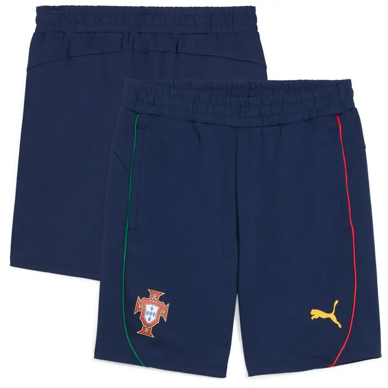 Argentina Kits Store – Portugal National Team Puma Casuals Shorts – Navy Soccer Kits and Apparel