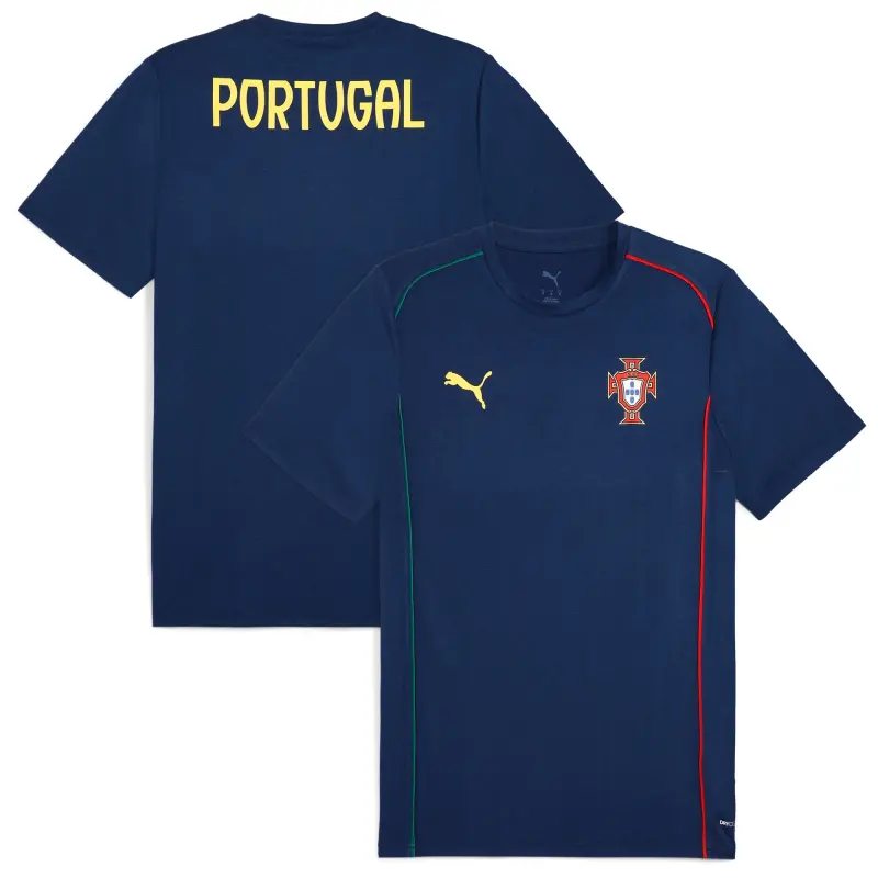 Argentina Kits Store – Portugal National Team Puma Casuals T-Shirt – Navy Soccer Kits and Apparel