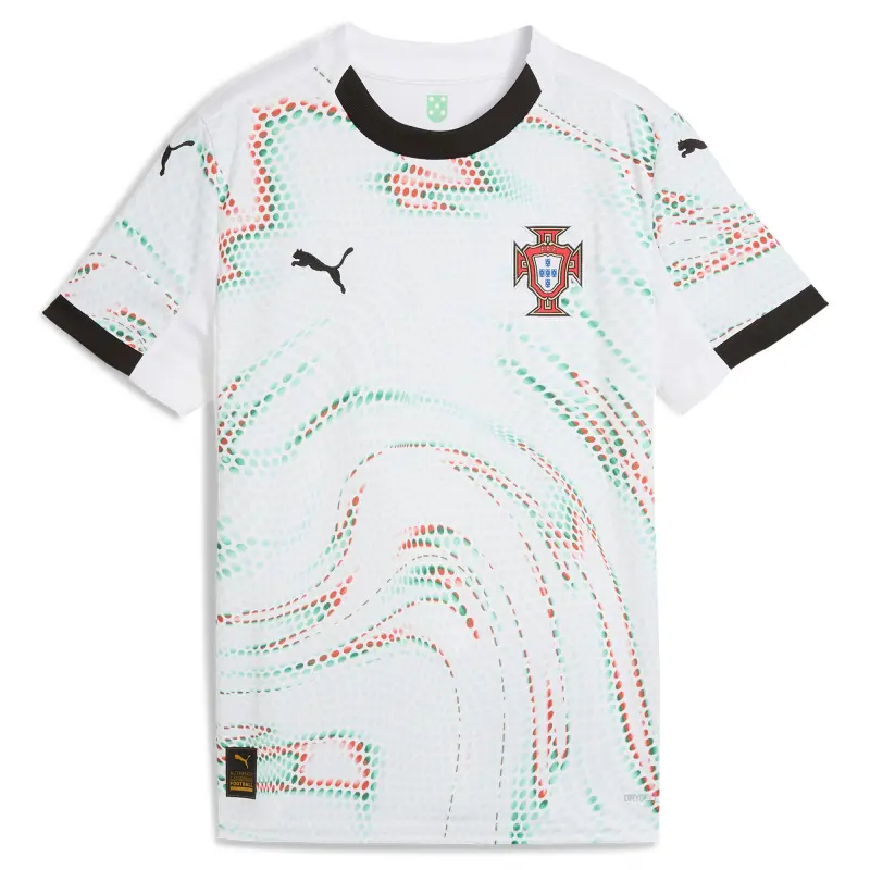 Argentina Kits Store – Portugal National Team Puma Youth 2025 Away Replica Jersey – White Soccer Kits and Apparel