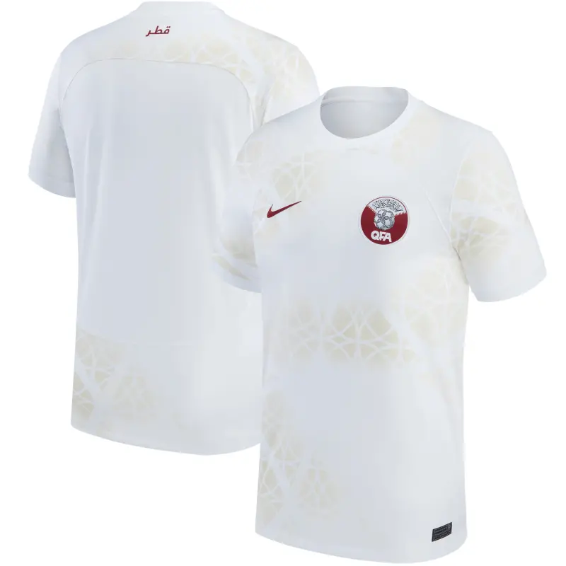 Argentina Kits Store – Qatar National Team Nike 2022/23 Away Replica Jersey – White Soccer Kits and Apparel