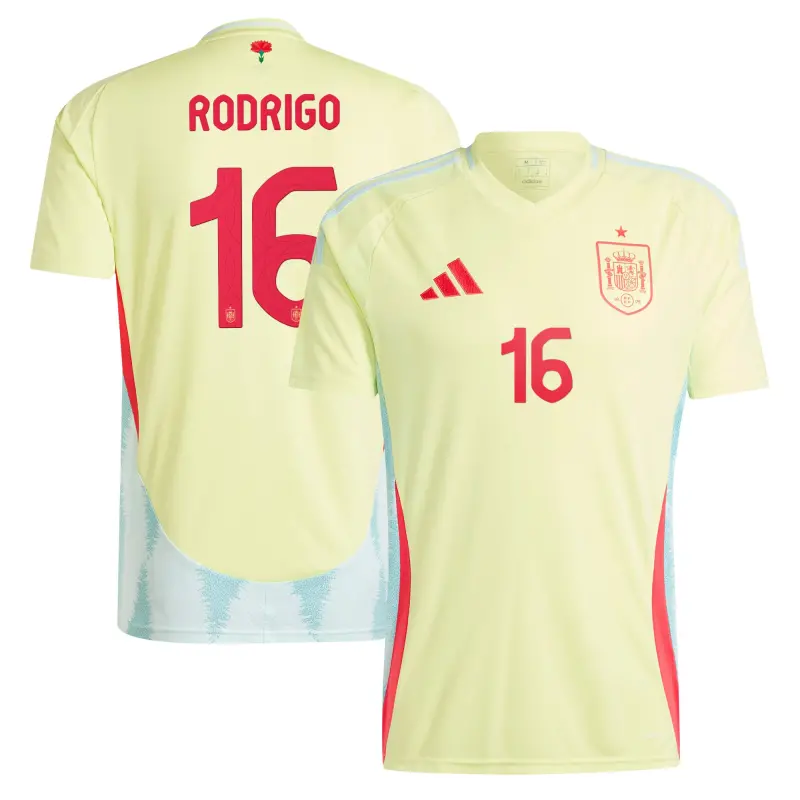 Argentina Kits Store – Rodrigo Spain National Team adidas 2024 Away Replica Jersey – Yellow Soccer Kits and Apparel