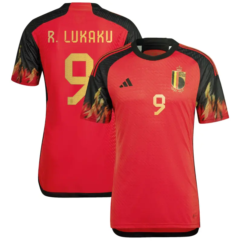 Argentina Kits Store – Romelu Lukaku Belgium National Team adidas 2022/23 Home Authentic Jersey – Red Soccer Kits and Apparel