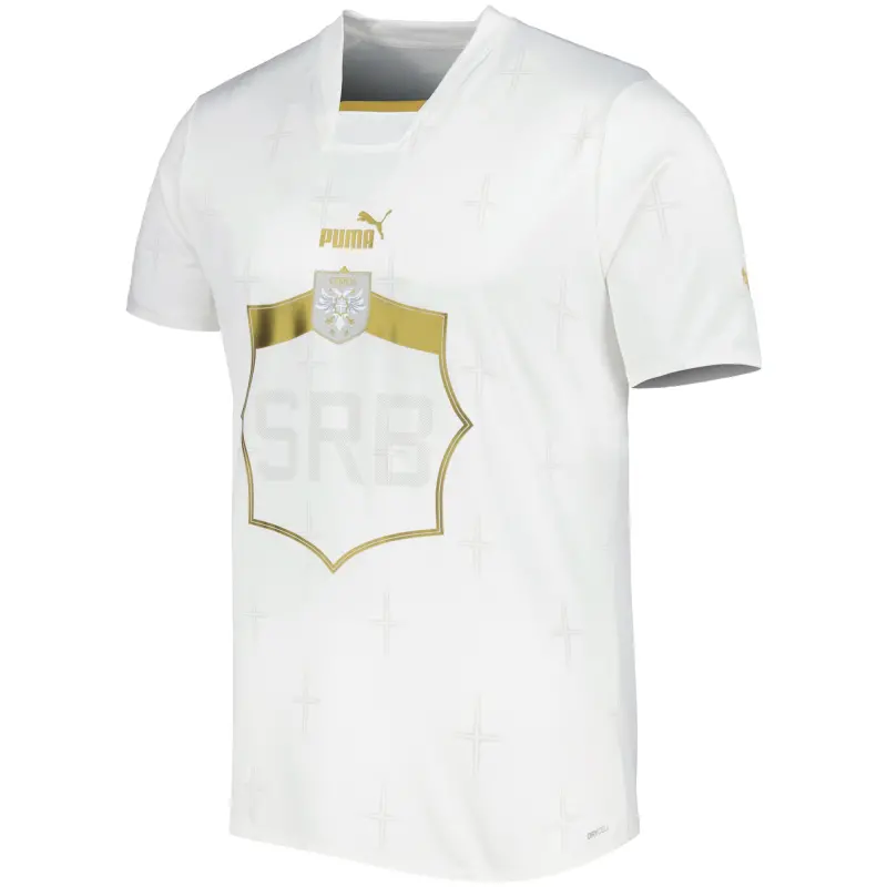 Argentina Kits Store – Serbia National Team Puma 2022/23 Away Replica Jersey – White Soccer Kits and Apparel