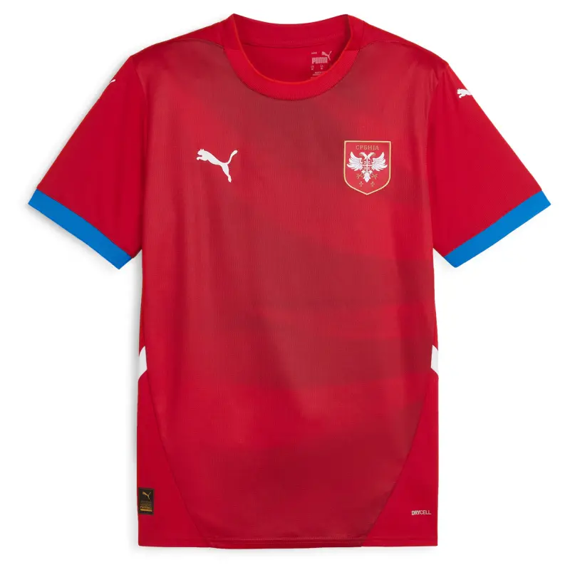 Argentina Kits Store – Serbia National Team Puma 2024 Home Replica Jersey – Red Soccer Kits and Apparel