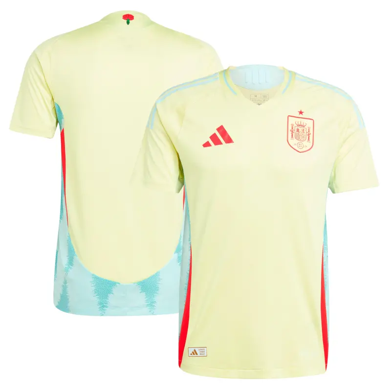 Argentina Kits Store – Spain National Team adidas 2024 Away Authentic Jersey – Yellow Soccer Kits and Apparel