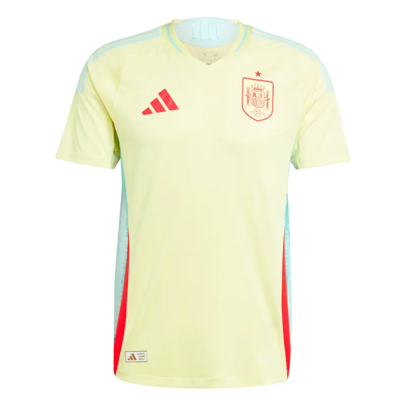 Argentina Kits Store – Spain National Team adidas 2024 Away Authentic Jersey – Yellow Soccer Kits and Apparel