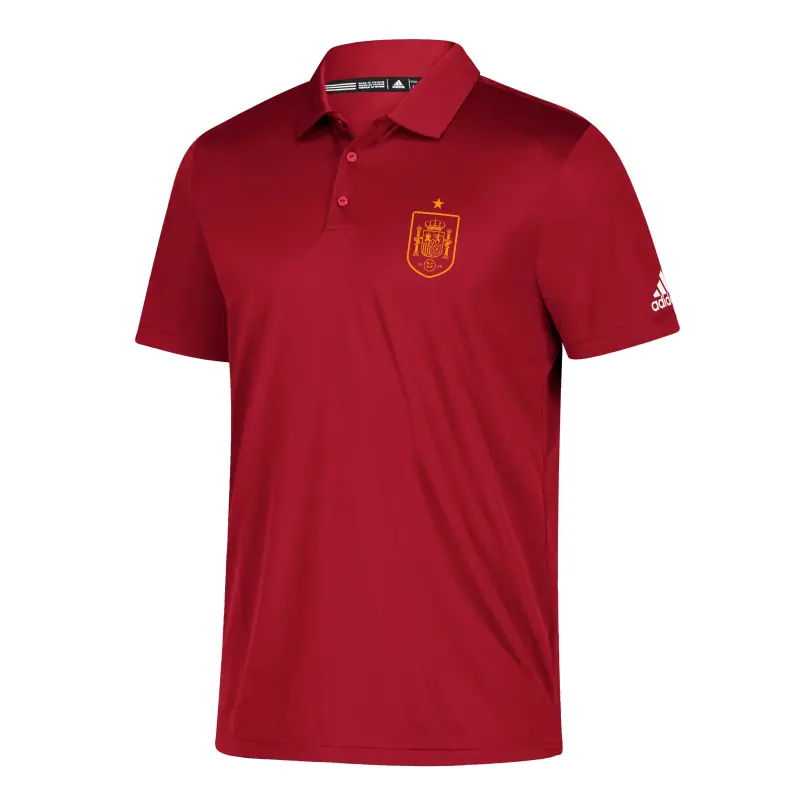 Argentina Kits Store – Spain National Team adidas Grind climalite Polo – Red Soccer Kits and Apparel