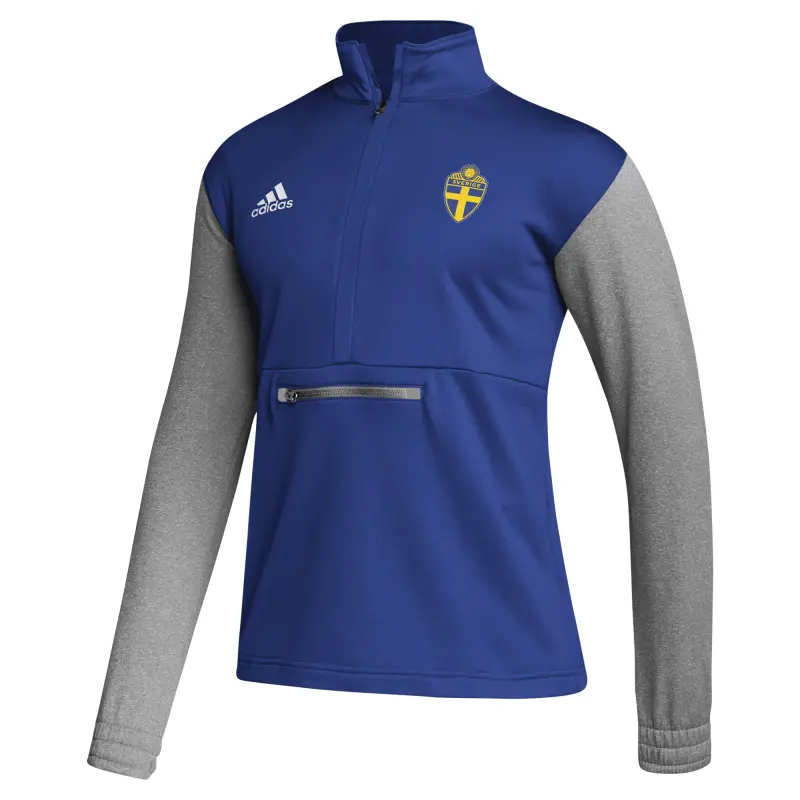 Argentina Kits Store – Sweden National Team adidas Team Crest Pullover Hoodie – Royal Soccer Kits and Apparel