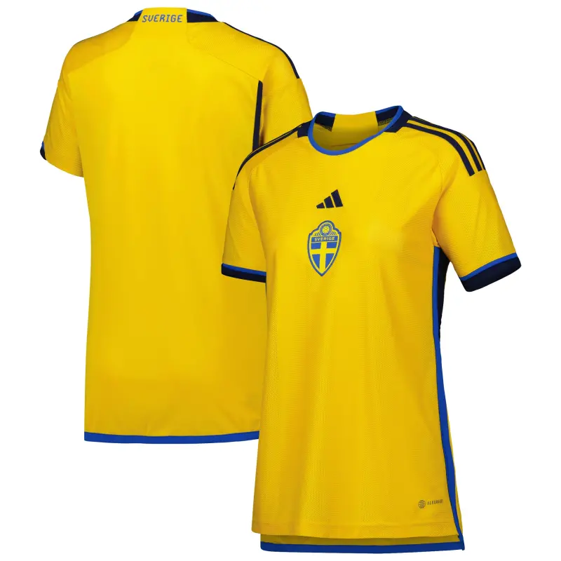 Argentina Kits Store – Sweden National Team adidas Women’s 2022/23 Home Replica Jersey – Yellow Soccer Kits and Apparel