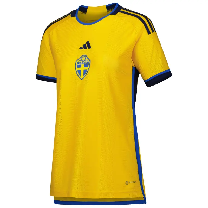 Argentina Kits Store – Sweden National Team adidas Women’s 2022/23 Home Replica Jersey – Yellow Soccer Kits and Apparel